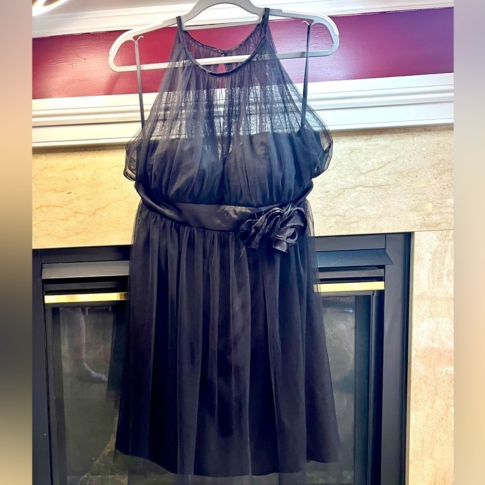 Ever Pretty Black formal Dress with flower detail